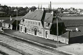 Allinge station - før CF, mellem 1947 og 1952 Allinge station - før CF, mellem 1947 og 1952